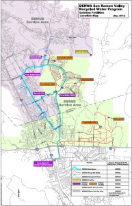 Recycled water map for San Ramon