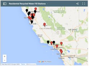 Residential Recycled Water Fill Station Map