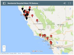 Residential Recycled Water Fill Station map.