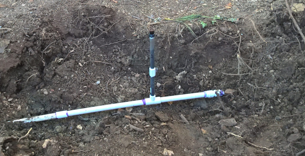 Fixed the irrigation line.